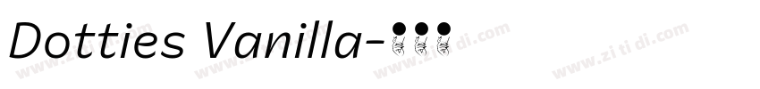 Dotties Vanilla字体转换